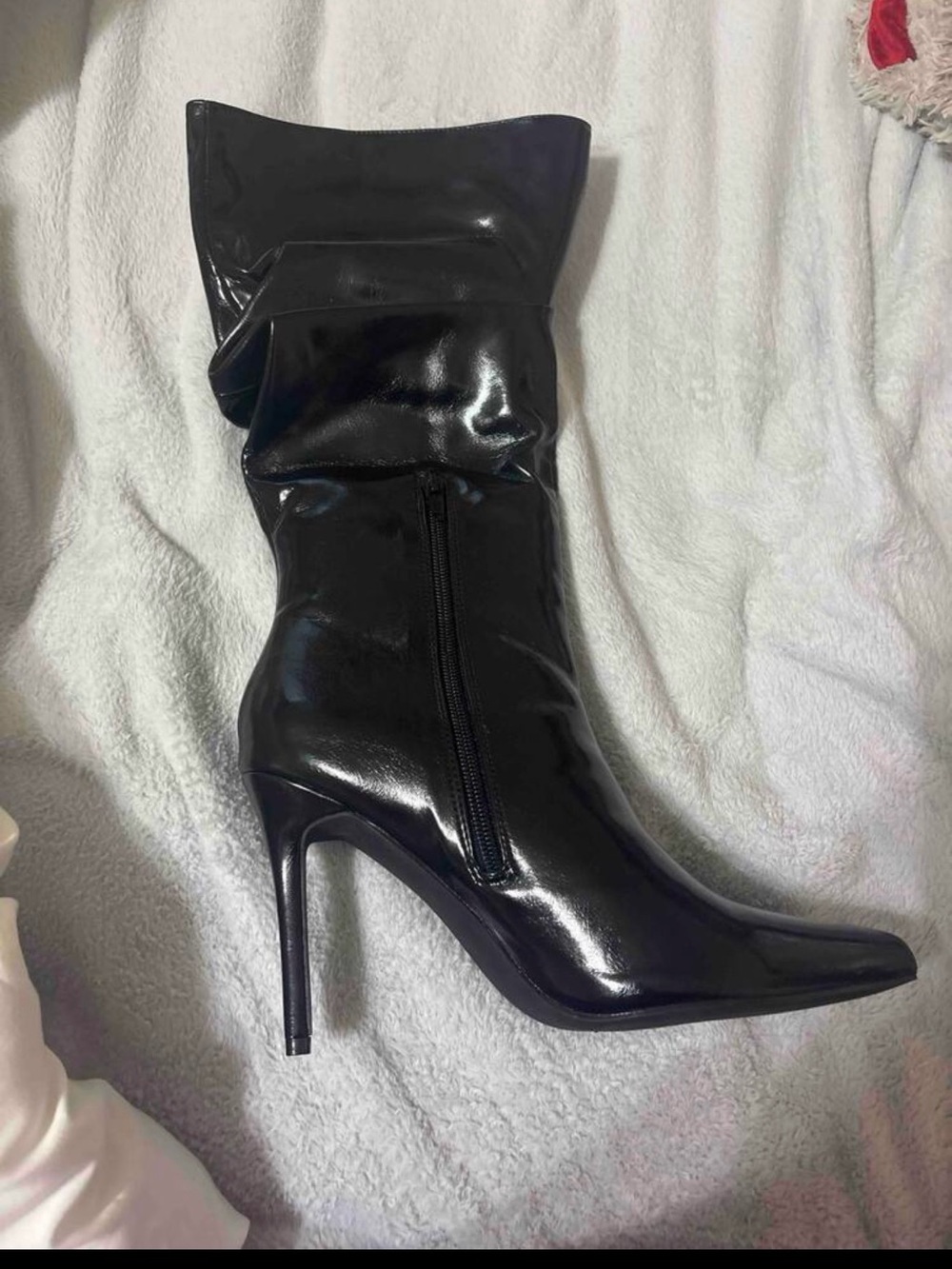 Black High Heel Knee Boot - Stylish Women's Stiletto